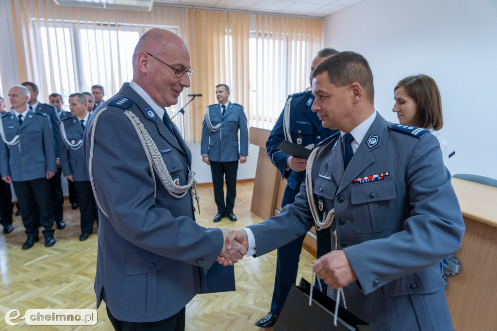 Marek Zacharek z KPP Chełmno awansowany do stopnia nadkomisarza