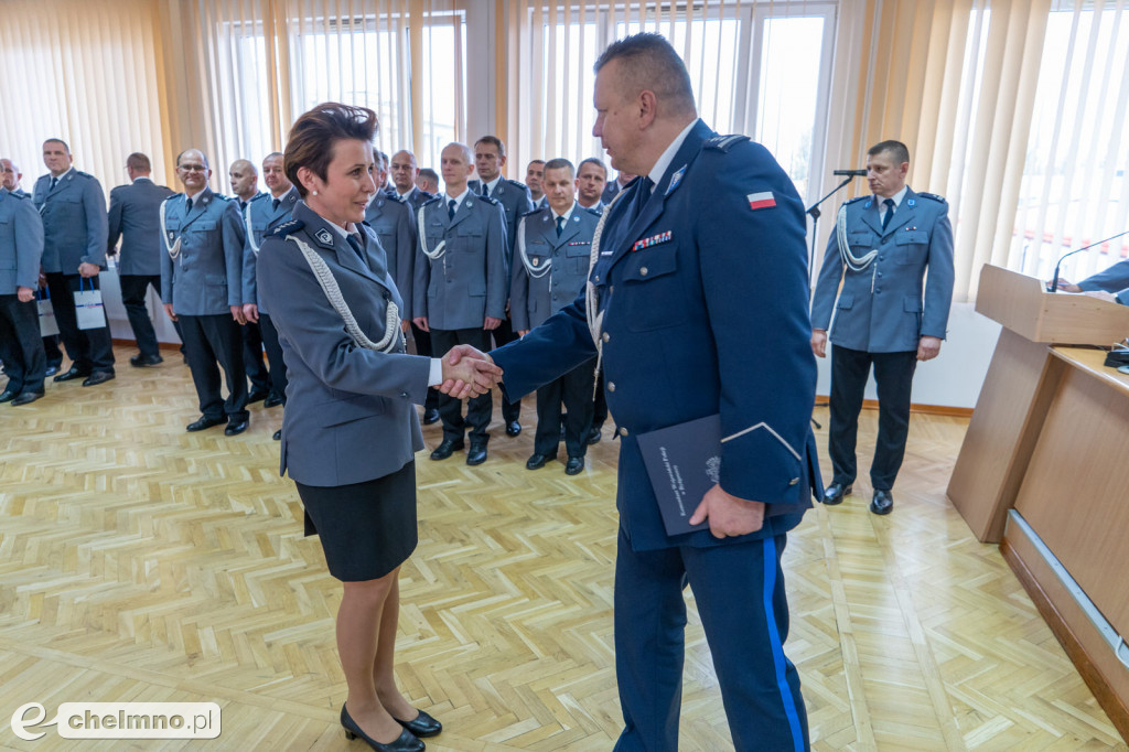 Marek Zacharek z KPP Chełmno awansowany do stopnia nadkomisarza