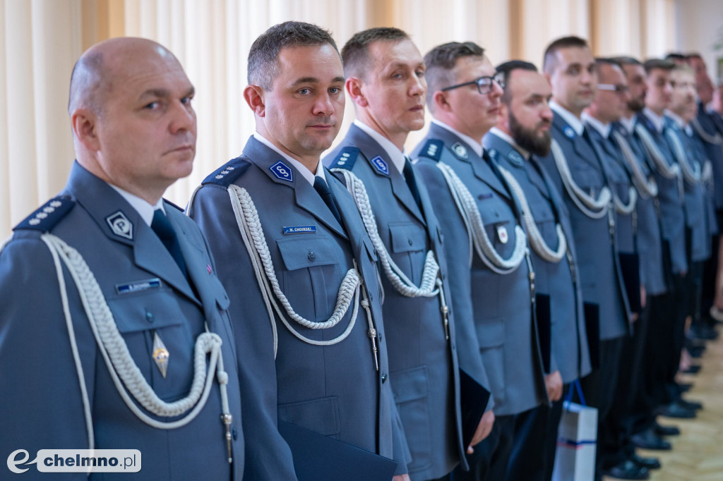 Marek Zacharek z KPP Chełmno awansowany do stopnia nadkomisarza
