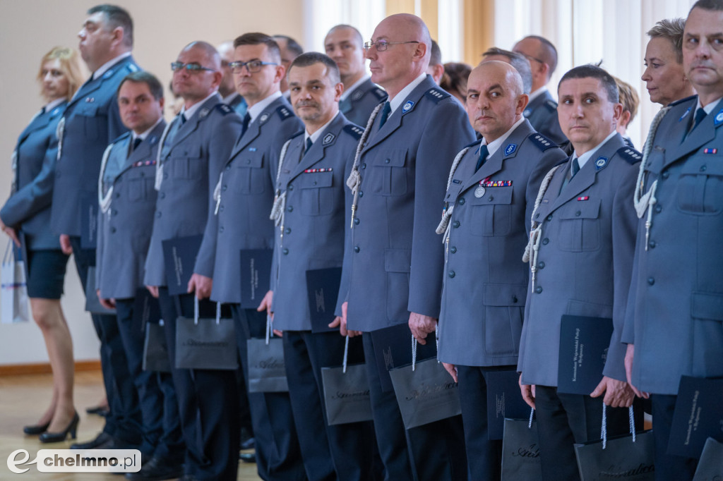 Marek Zacharek z KPP Chełmno awansowany do stopnia nadkomisarza