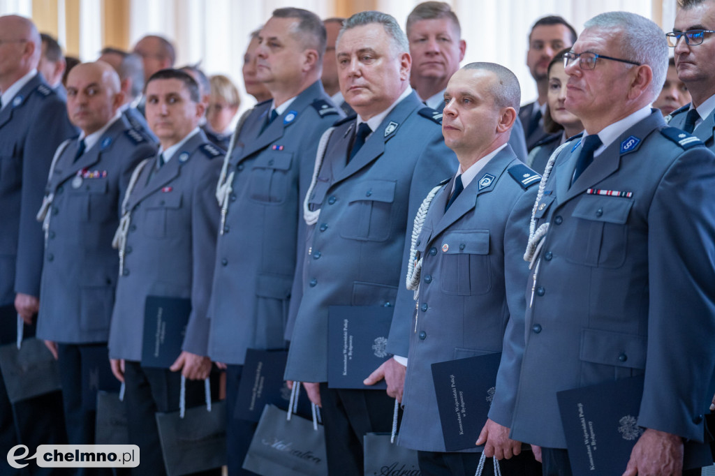 Marek Zacharek z KPP Chełmno awansowany do stopnia nadkomisarza