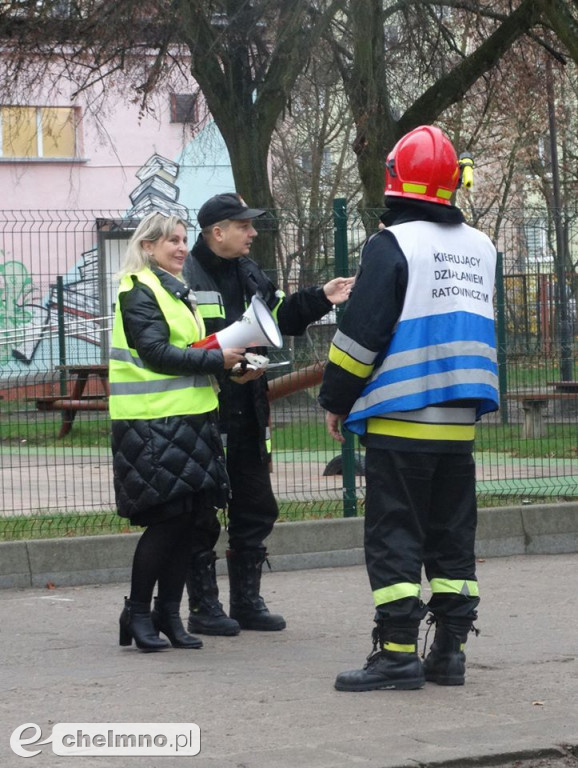 Ćwiczenia przeciwpożarowe w Czwórce