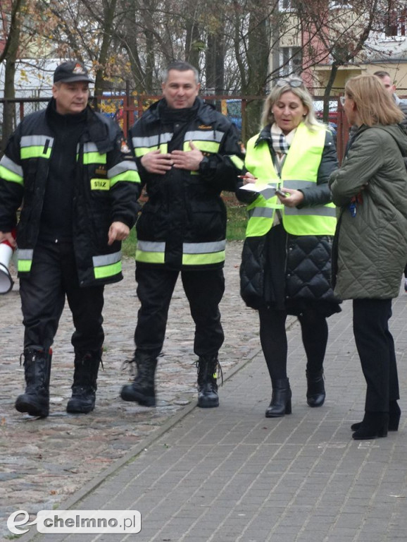 Ćwiczenia przeciwpożarowe w Czwórce