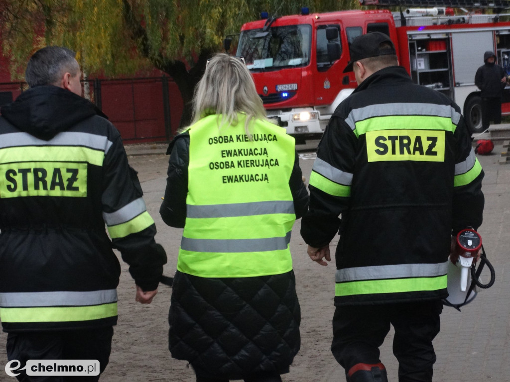 Ćwiczenia przeciwpożarowe w Czwórce