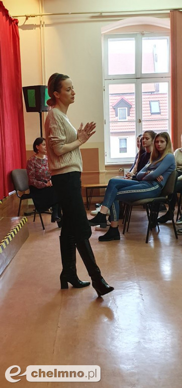 Spotkanie młodzieży z aktorką Urszulą Dębską