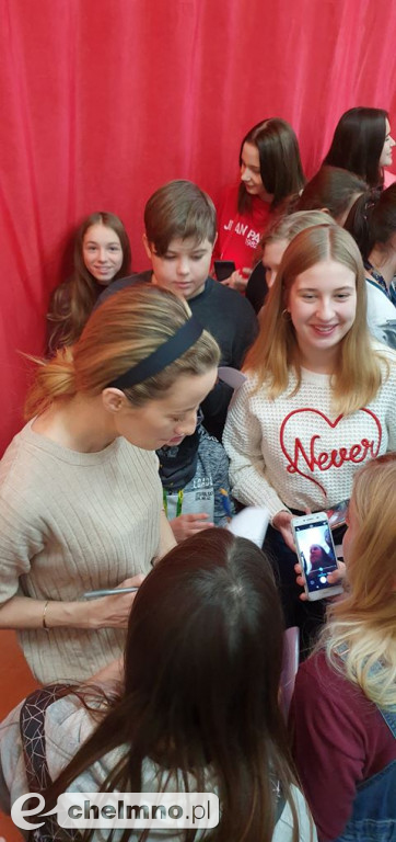Spotkanie młodzieży z aktorką Urszulą Dębską