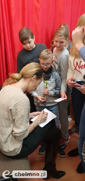 Spotkanie młodzieży z aktorką Urszulą Dębską