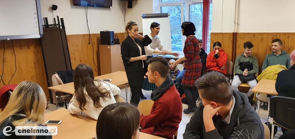 Spotkanie młodzieży z aktorką Urszulą Dębską