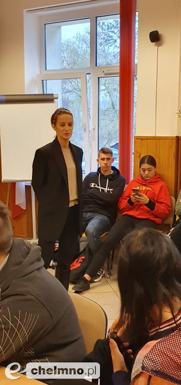 Spotkanie młodzieży z aktorką Urszulą Dębską