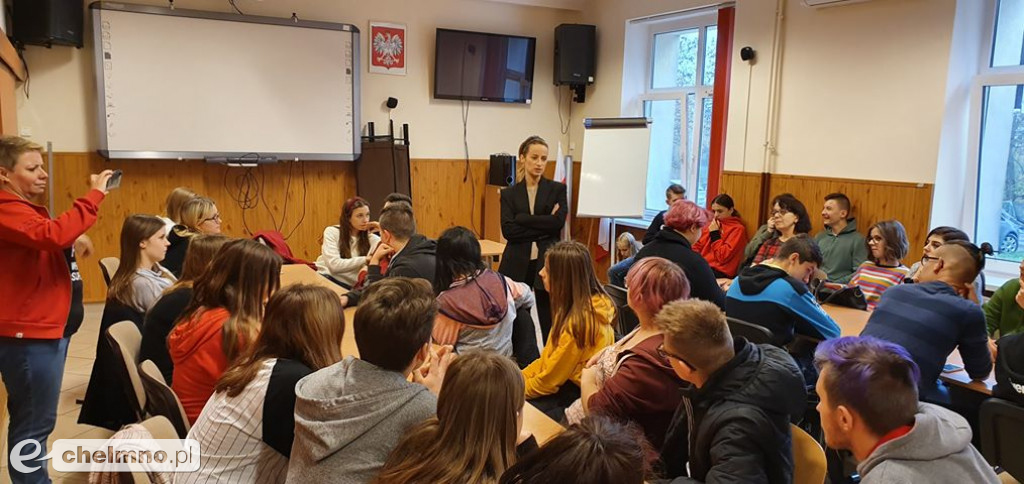 Spotkanie młodzieży z aktorką Urszulą Dębską