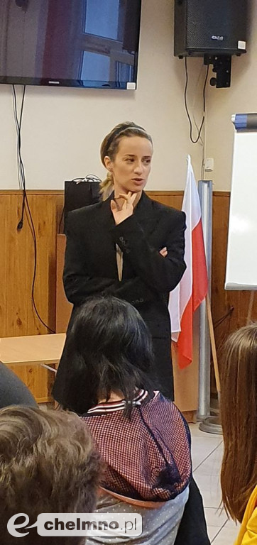 Spotkanie młodzieży z aktorką Urszulą Dębską