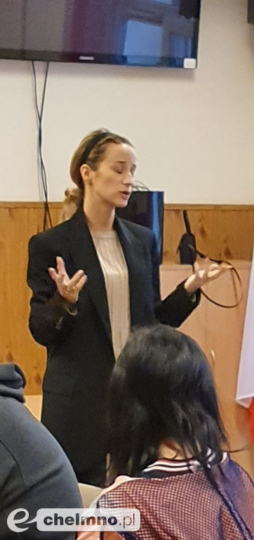 Spotkanie młodzieży z aktorką Urszulą Dębską