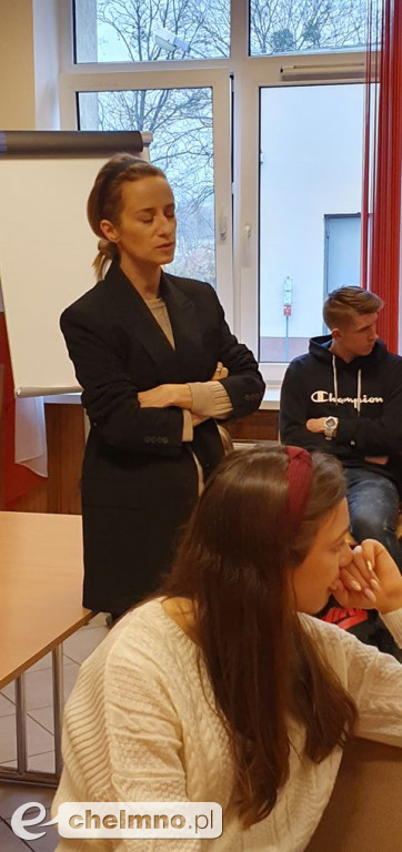 Spotkanie młodzieży z aktorką Urszulą Dębską