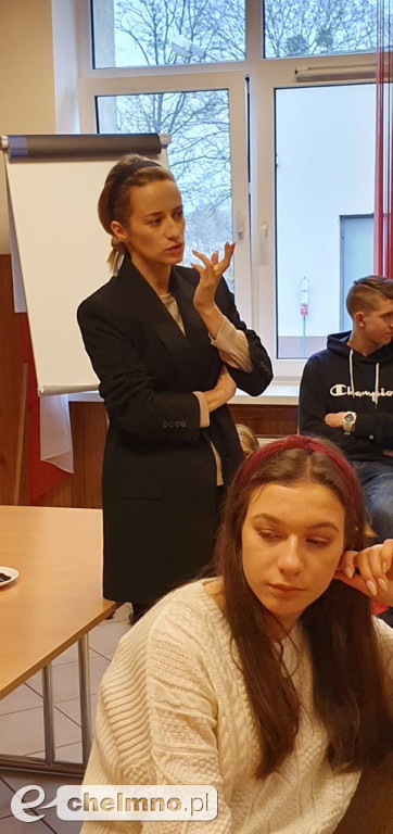 Spotkanie młodzieży z aktorką Urszulą Dębską