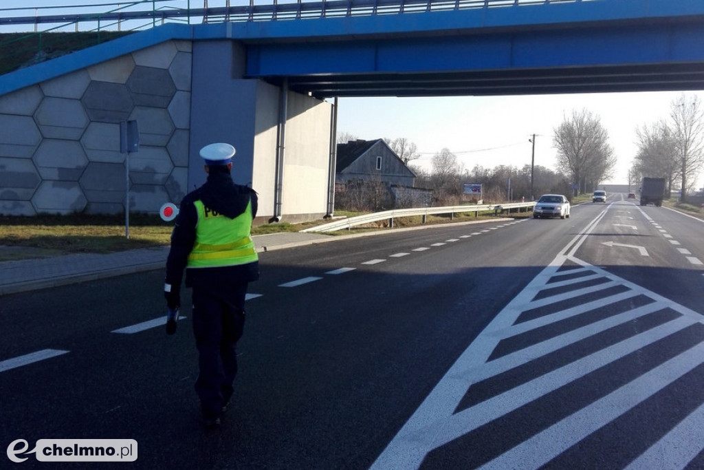 Policyjna grupa SPEED na drodze krajowej nr 91