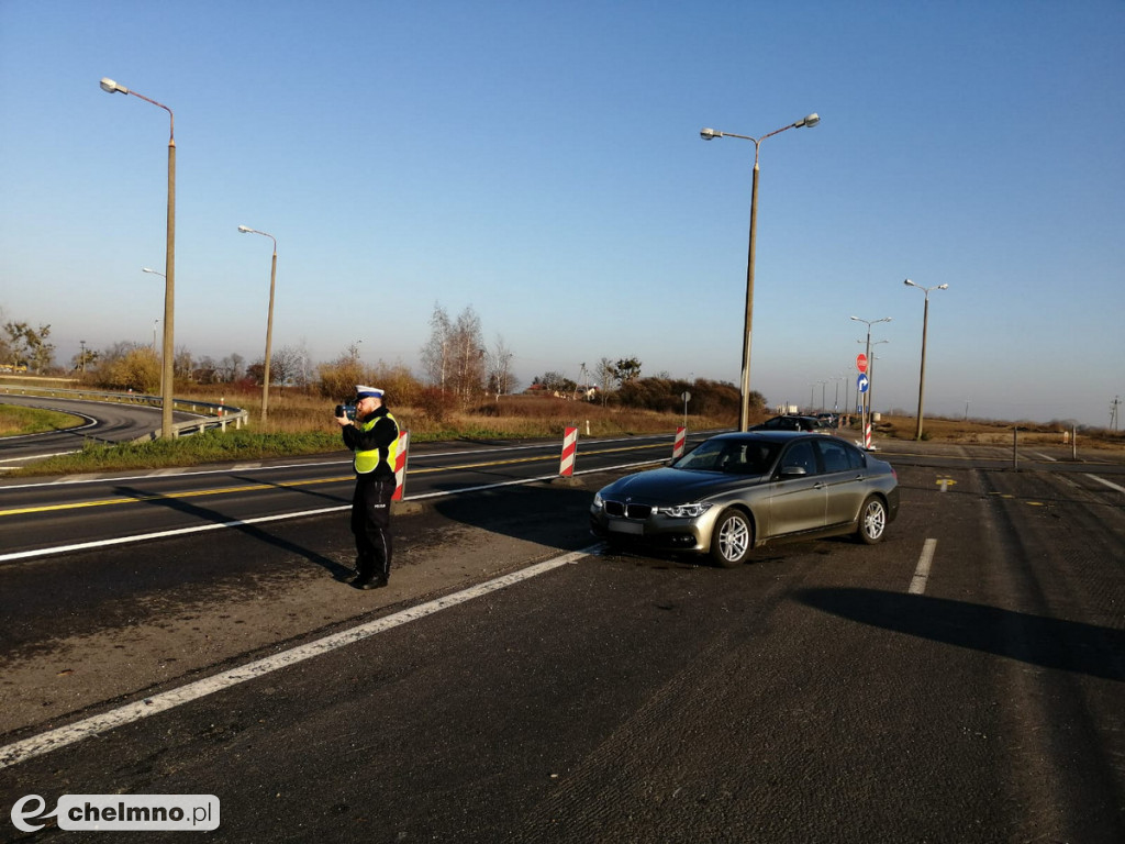 Policyjna grupa SPEED na drodze krajowej nr 91