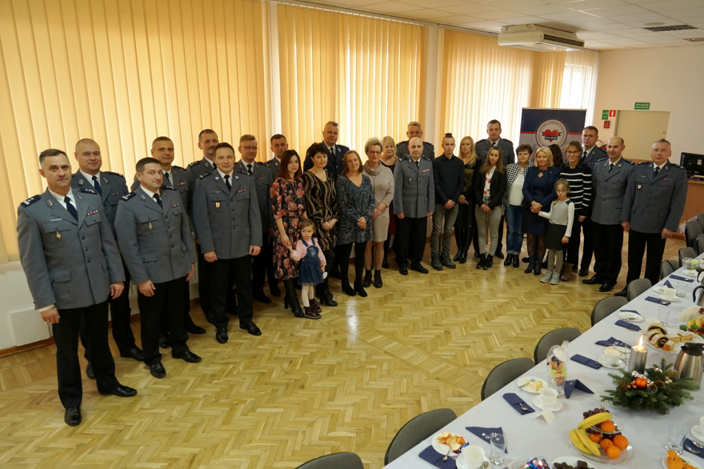 Spotkanie świąteczne z rodzinami Policjantów, którzy zginęli na służbie
