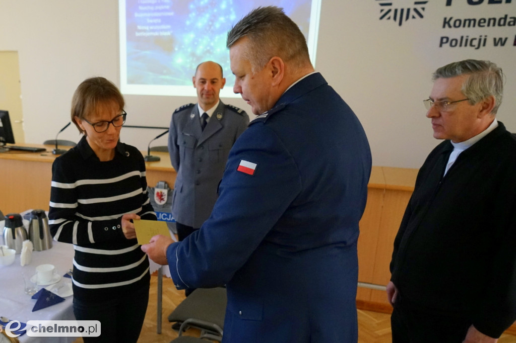 Spotkanie świąteczne z rodzinami Policjantów, którzy zginęli na służbie