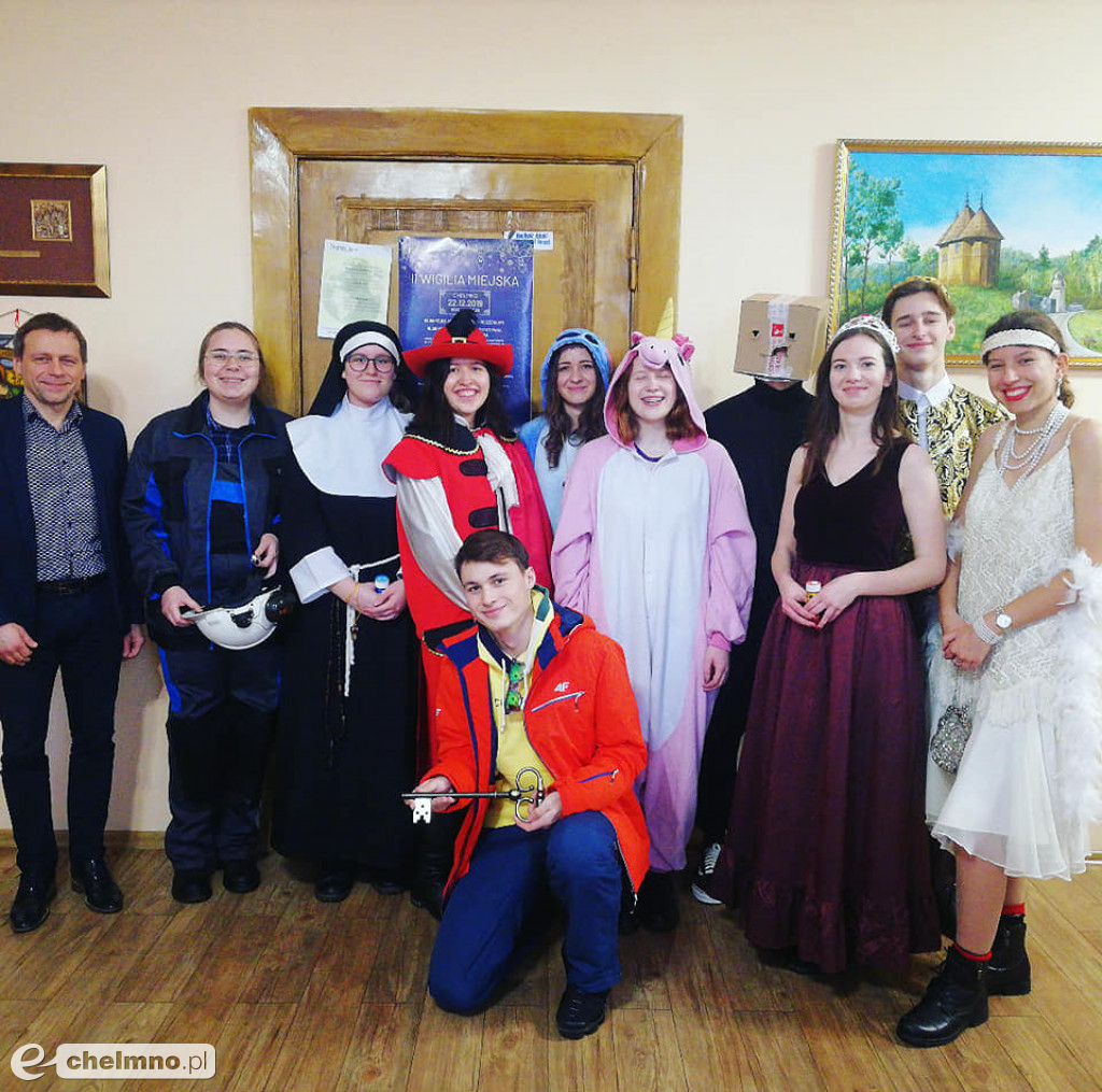 Maturzyści z Katolika z wizytą w Urzędzie Miasta Chełmna