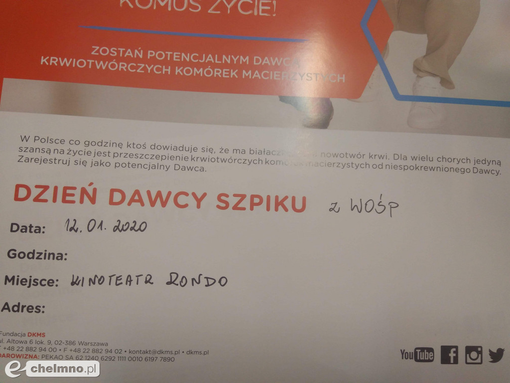 Czekamy na dawców szpiku. Zarejestrujcie się