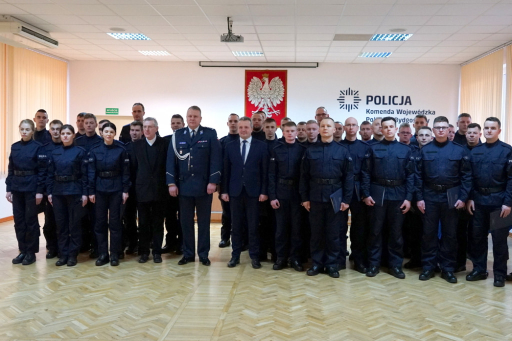 Uroczyste ślubowanie nowo przyjętych Policjantów