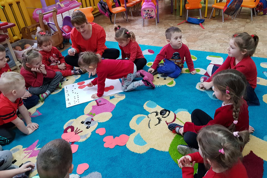 Święto zakochanych u przedszkolaków w Starogrodzie
