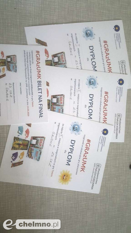 Rozgrywki edukacyjne w ZS CKZ w Grubnie