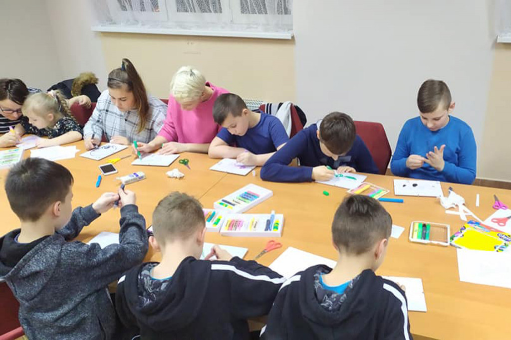 Zajęcia świetlicowe organizowane przez GOK