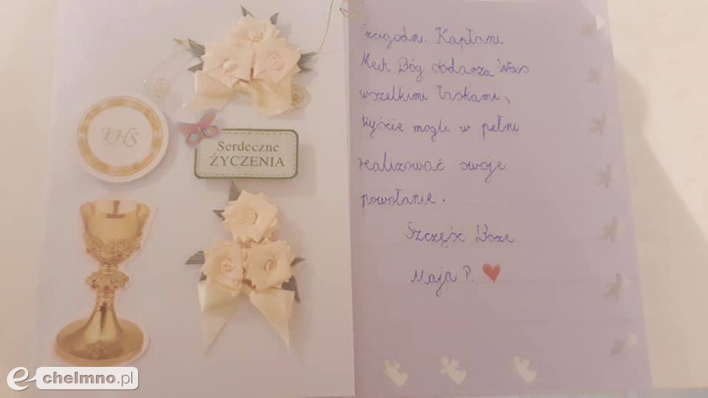 Dzieci z Katolika składają podziękowania Pallotynom