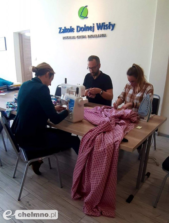 Lokalna Grupa Działania Zakole Dolnej Wisły też szyje maseczki