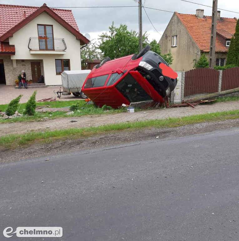 Niebezpieczne dachowanie w przydomowym ogródku