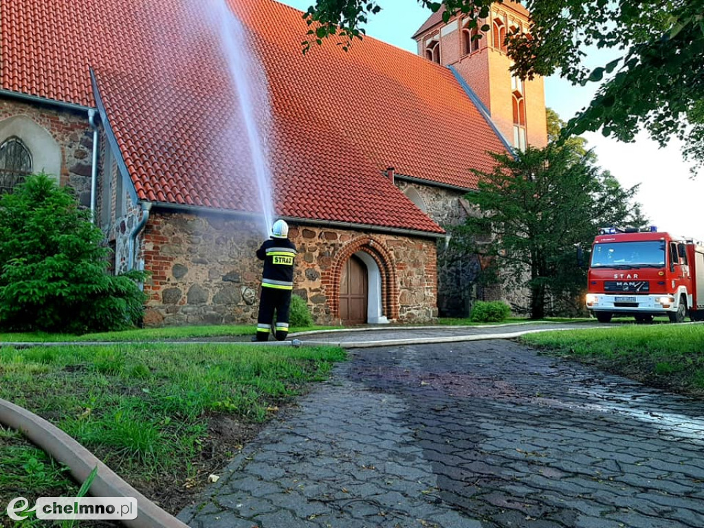 Palił się kościół w Papowie Biskupim