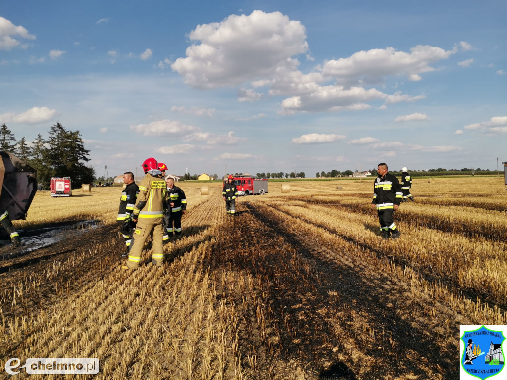 10 zastępów straży pożarnej walczyło z ogniem na polu