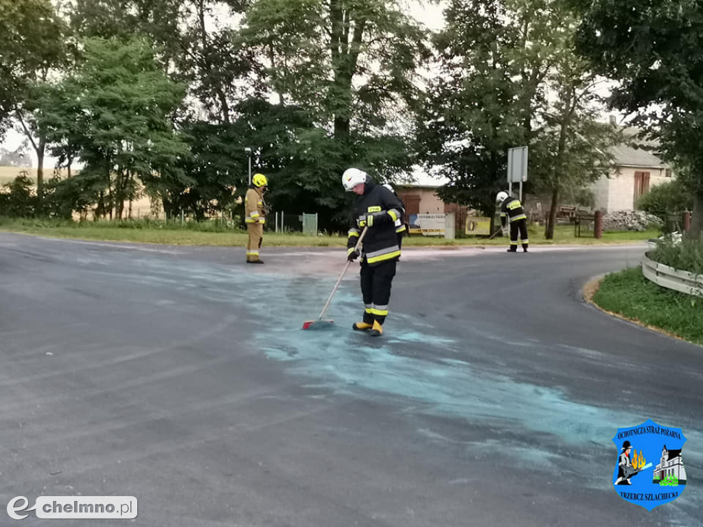 Całkowicie spłonęła prasa w Trzebczu Szlacheckim