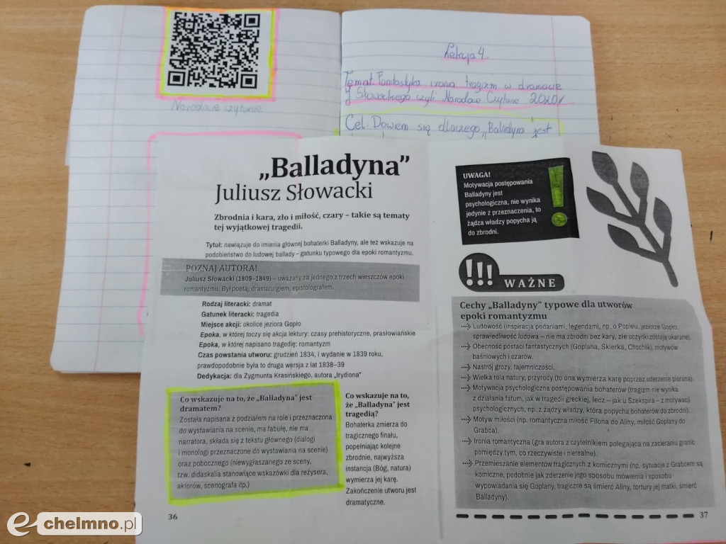 Wczoraj uczniowie z Czwórki czytali Balladynę