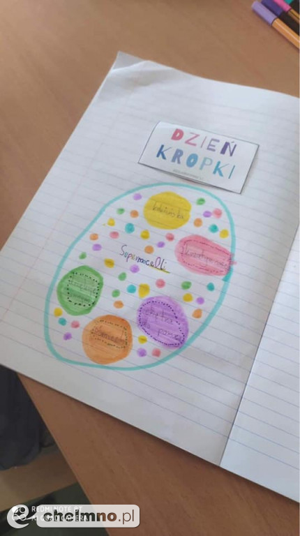 Kropkowa kreatywność ogarnęła także uczniów Katolika
