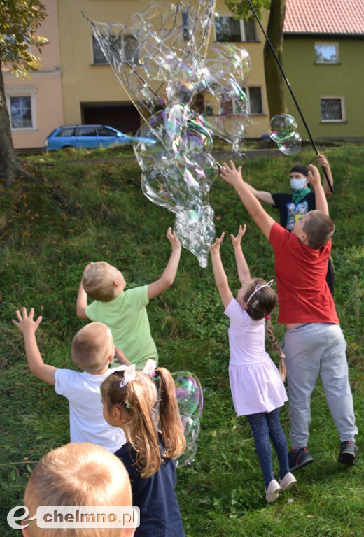 Tak się bawiły dzieci na Festiwalu Baniek Mydlanych