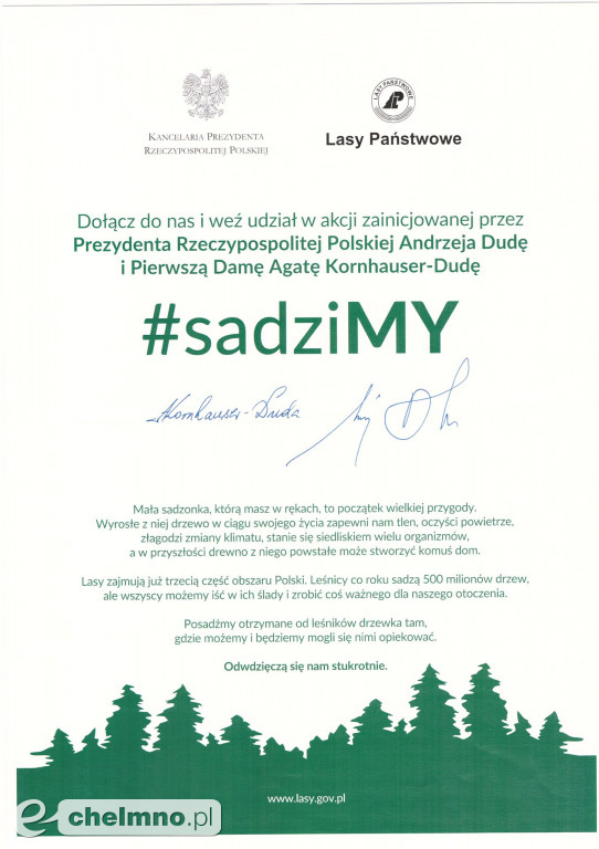 Uczniowie z SP4 wzięli udział w akcji sadzenia drzewek
