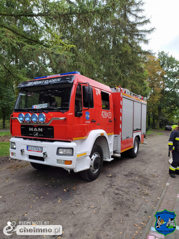 Alarm! Rozpylono gaz bojowy z Szkole w Trzebczu Szlacheckim