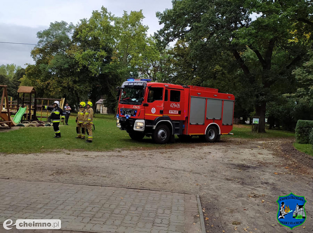 Alarm! Rozpylono gaz bojowy z Szkole w Trzebczu Szlacheckim
