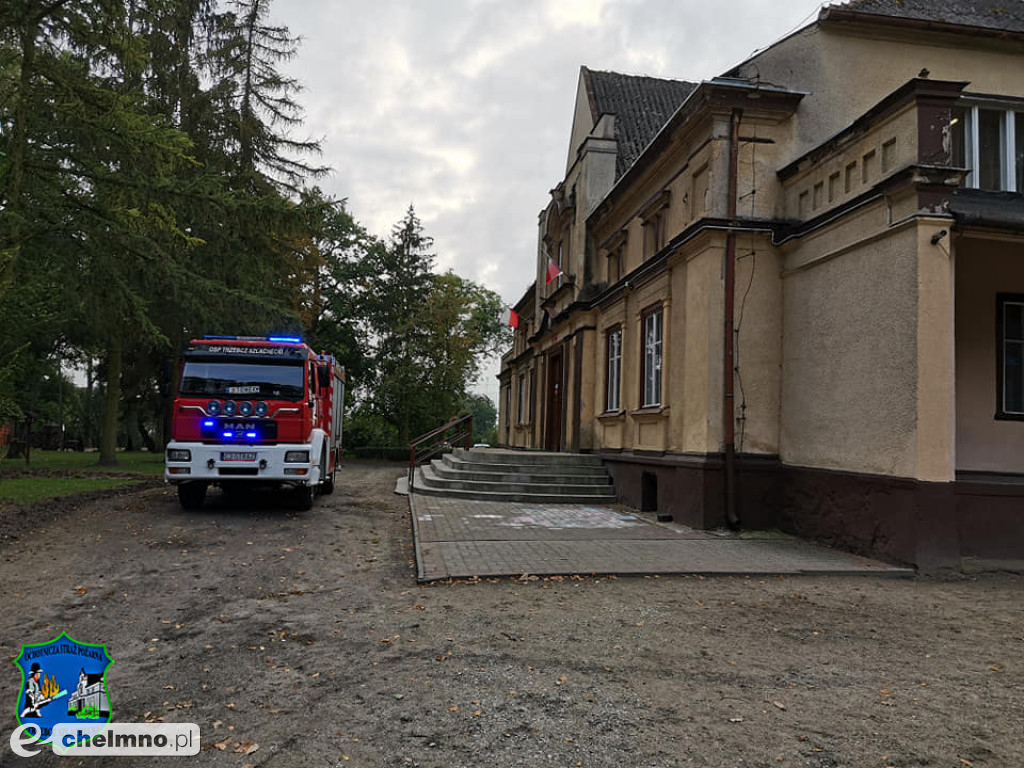 Alarm! Rozpylono gaz bojowy z Szkole w Trzebczu Szlacheckim