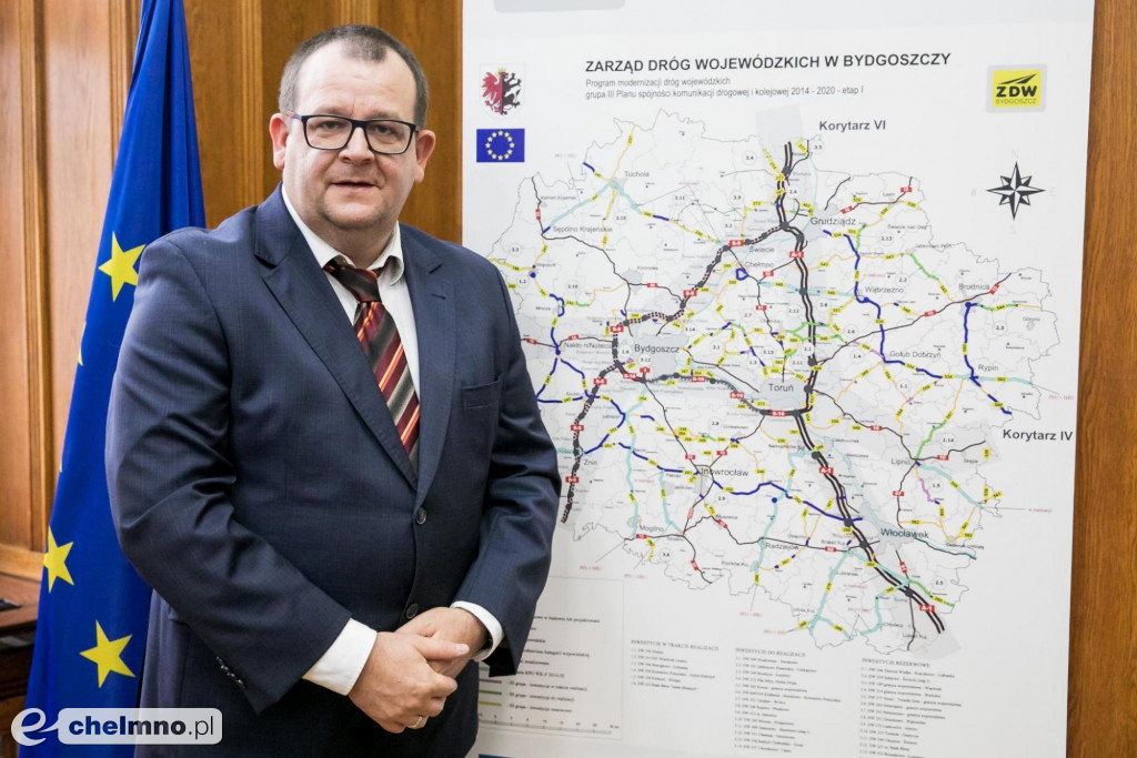 Nową drogą z Brzozy do Łabiszyna