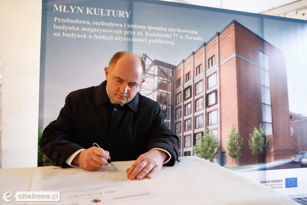 Wiecha na budowie Młyna Kultury