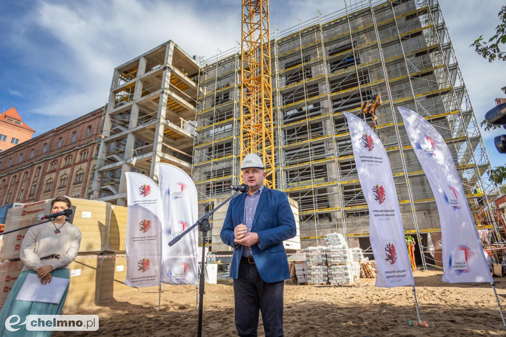 Wiecha na budowie Młyna Kultury