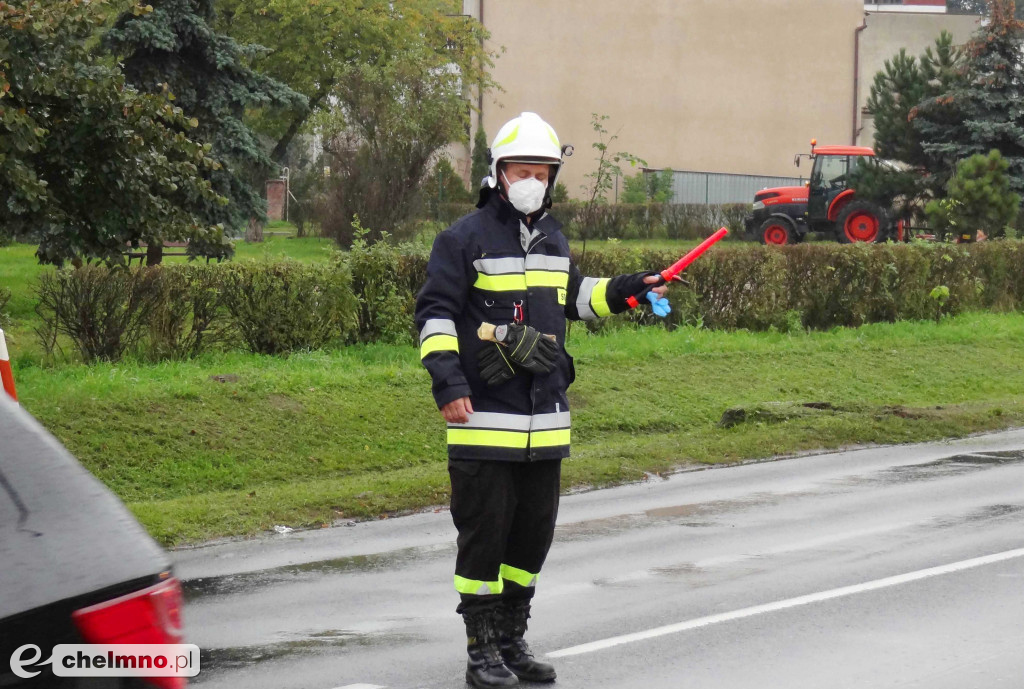 Dwa auta na chełmińskich rejestracjach zderzyły się w Przechowie