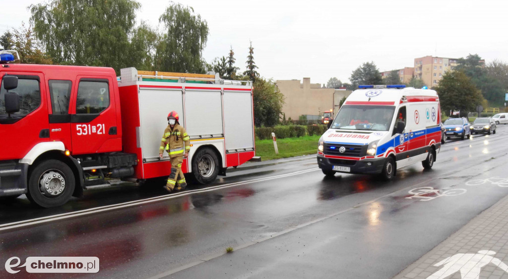 Dwa auta na chełmińskich rejestracjach zderzyły się w Przechowie