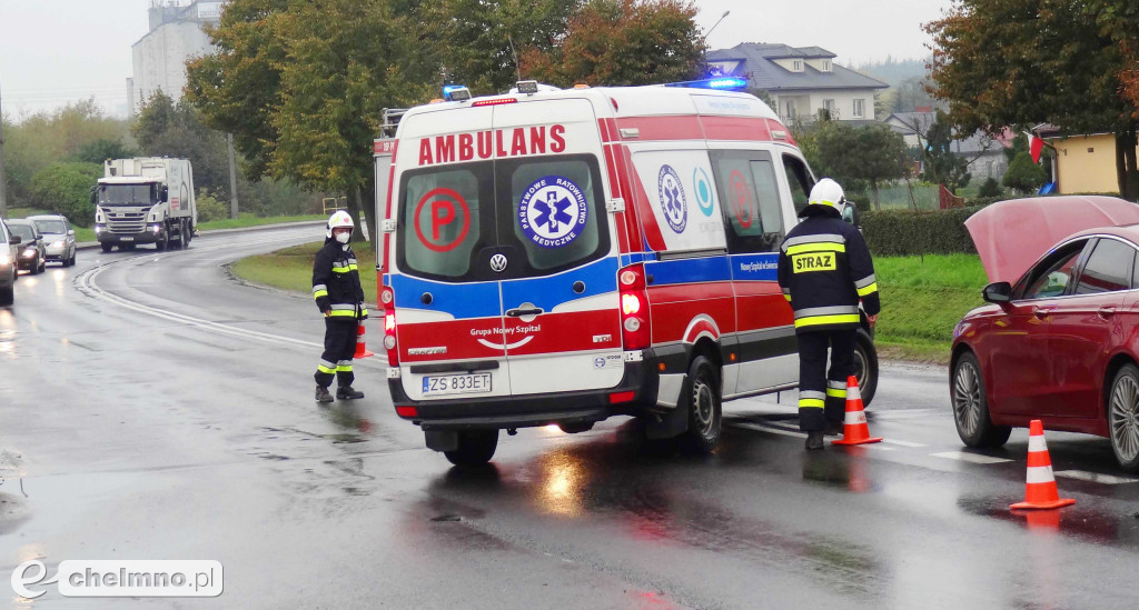 Dwa auta na chełmińskich rejestracjach zderzyły się w Przechowie