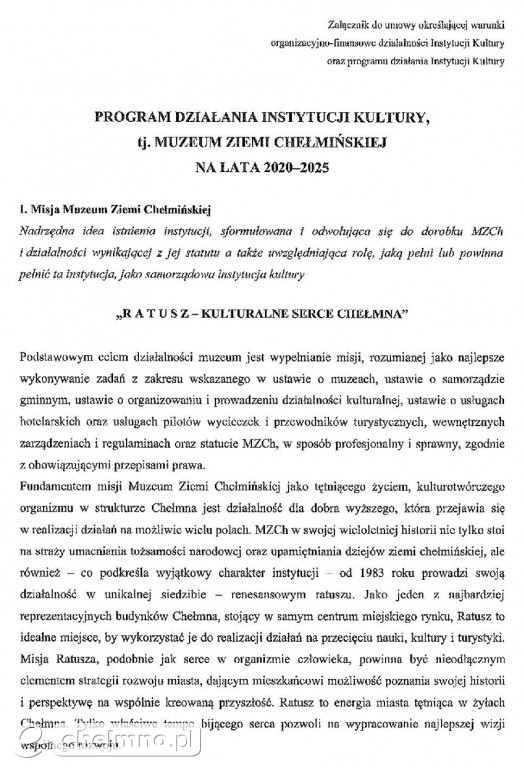 Wytłumaczenie Burmistrza dotyczące powołania Dyrektora Muzeum