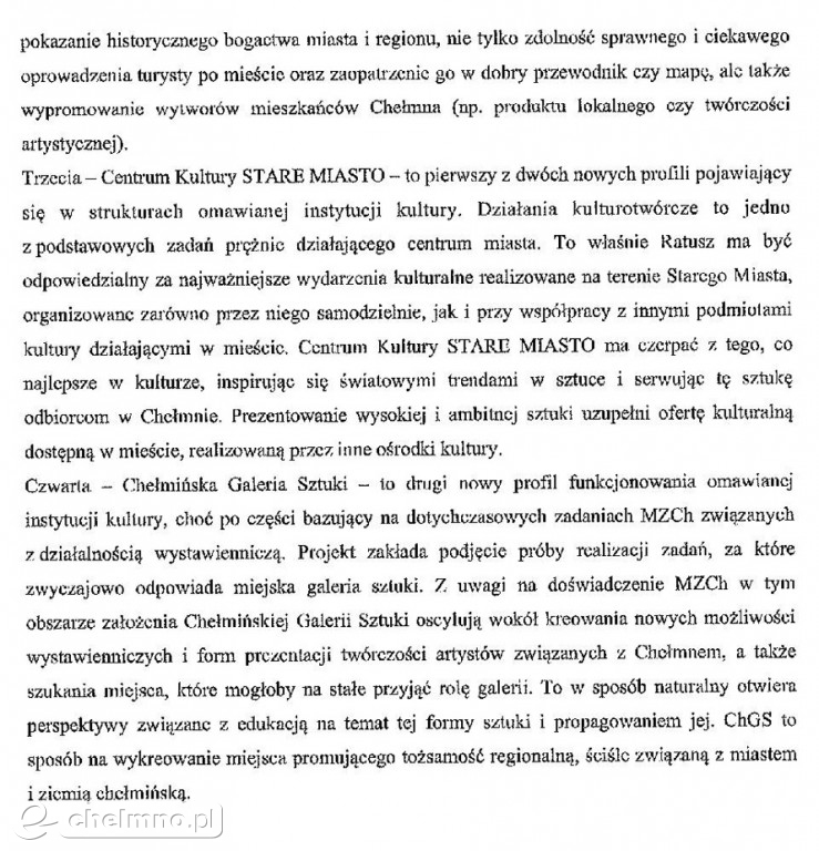 Wytłumaczenie Burmistrza dotyczące powołania Dyrektora Muzeum