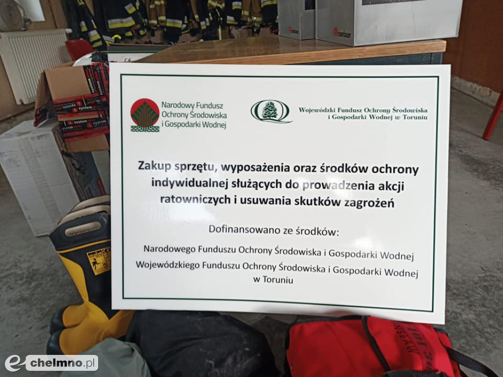 Strażacy z Unisławia otrzymali nowy sprzęt